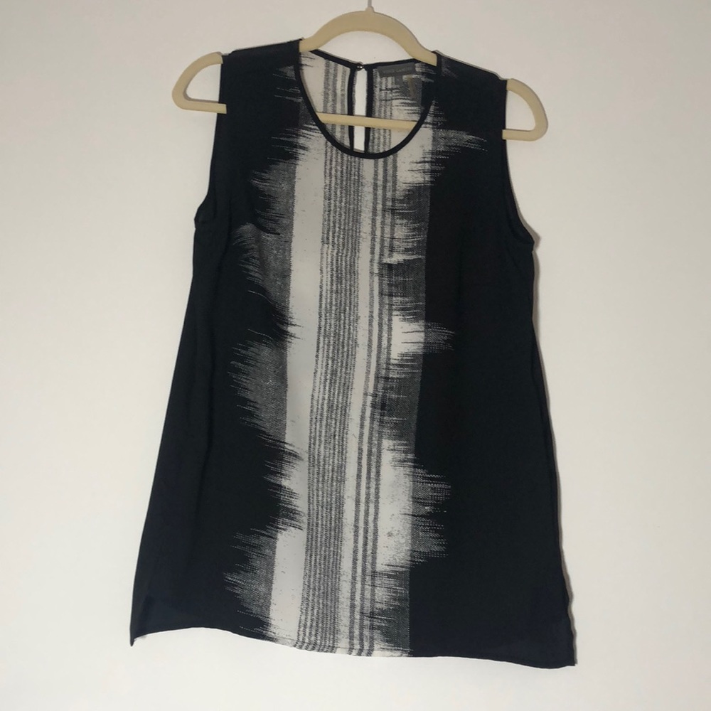 Vince Camino Black Tank Blouse